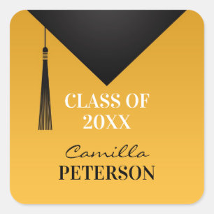 Afstuderen Bedankt Black Pet Tassel Sticker