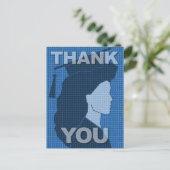 Afstuderen Bedankt Briefkaart Gown 2 (Staand voorkant)