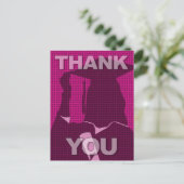 Afstuderen Bedankt Briefkaart Gown 3 (Staand voorkant)