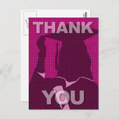 Afstuderen Bedankt Briefkaart Gown 3 (Voorkant / Achterkant)