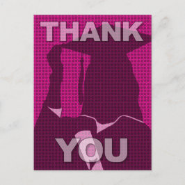 Afstuderen Bedankt Briefkaart Gown 3