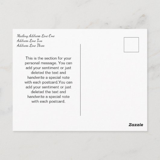 Afstuderen Bedankt Elk jaar zwart-wit Briefkaart (Achterkant)