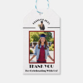 Afstuderen Bedankt (Evergreen/Vrouw) Cadeaulabel (Voorkant)