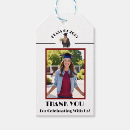 Afstuderen Bedankt (Evergreen/Vrouw) Cadeaulabel