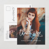 Afstuderen Bedankt Foto High School Afstuderen Briefkaart (Voorkant / Achterkant)