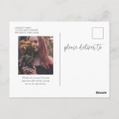 Afstuderen Bedankt Foto High School Afstuderen Briefkaart (Achterkant)