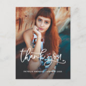 Afstuderen Bedankt Foto High School Afstuderen Briefkaart (Voorkant)