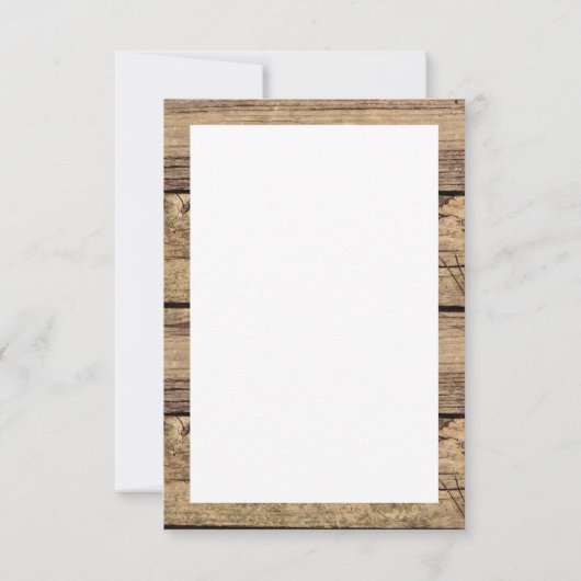 Afstuderen Bedankt Foto Rustic Country Wood (Achterkant)