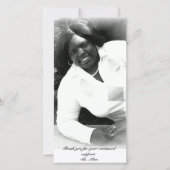 "Afstuderen bedankt" Fotokaart Bedankkaart (Voorkant)