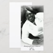 "Afstuderen bedankt" Fotokaart Bedankkaart (Voorkant / Achterkant)