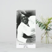 "Afstuderen bedankt" Fotokaart Bedankkaart (Staand voorkant)