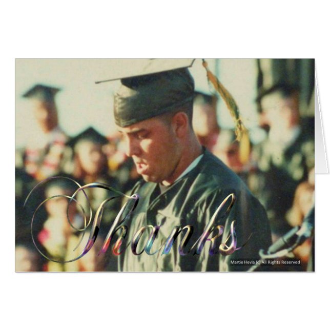 Afstuderen/Bedankt (gepersonaliseerde) Kaart (Voorkant Horizontaal)