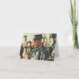 Afstuderen/Bedankt (gepersonaliseerde) Kaart