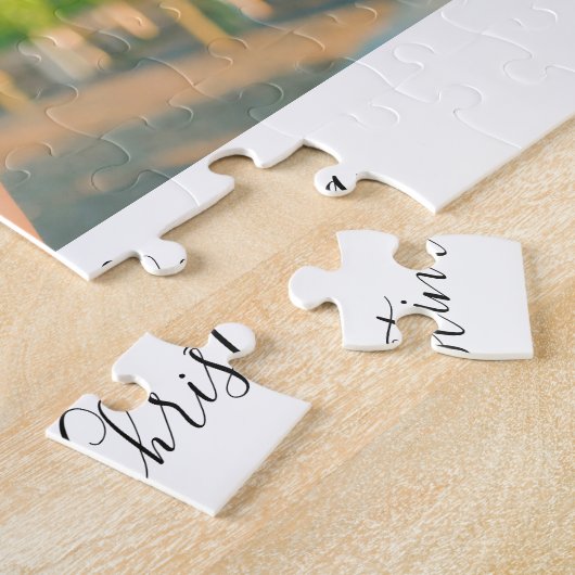 Afstuderen bedankt je aangepaste foto legpuzzel (Zijkant)