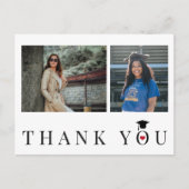 Afstuderen bedankt je fototekst gepersonaliseerd briefkaart (Voorkant)