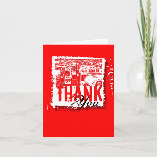 Afstuderen Bedankt Kaart Schoolbus 2 (Voorkant)