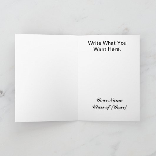 Afstuderen Bedankt Kaarten Silhouetten Pet Toss (Binnen)