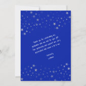 Afstuderen Bedankt Lines & Stars Royal Blue (Achterkant)