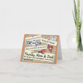 Afstuderen - Bedankt, Mamma & Papa - Kaart (Voorkant)