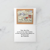 Afstuderen - Bedankt, Mamma & Papa (personaliseer) Bedankkaart (Binnen)