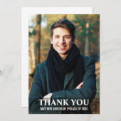 Afstuderen Bedankt Moderne fotokaart L W (Voorkant / Achterkant)