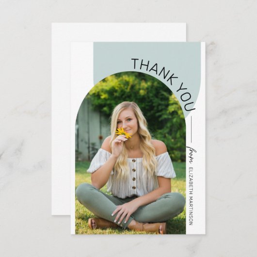 Afstuderen Bedankt Moderne Minimal Arch 2 foto (Voorkant / Achterkant)