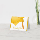 Afstuderen Bedankt Opmerking Kaart Wit Goud Afstud (Voorkant)