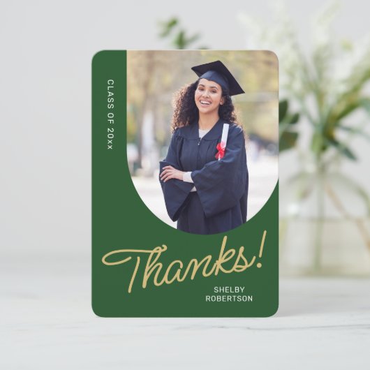 Afstuderen Bedankt Script Arch Photo (Staand voorkant)