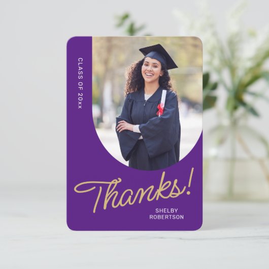 Afstuderen Bedankt Script Arch Photo (Staand voorkant)