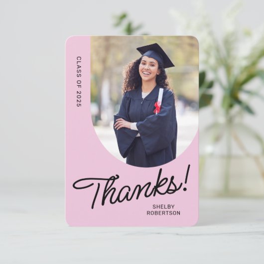 Afstuderen Bedankt Script Arch Photo (Staand voorkant)