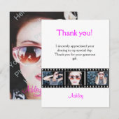 Afstuderen - Bedankt voor de fotonotitiekaart Film (Voorkant / Achterkant)