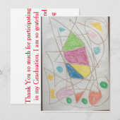 Afstuderen Bedankt voor je creditcard Kaart (Voorkant / Achterkant)