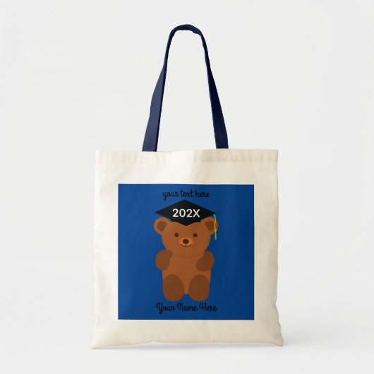 Afstuderen Beer #1 Canvas tas (Voorkant)