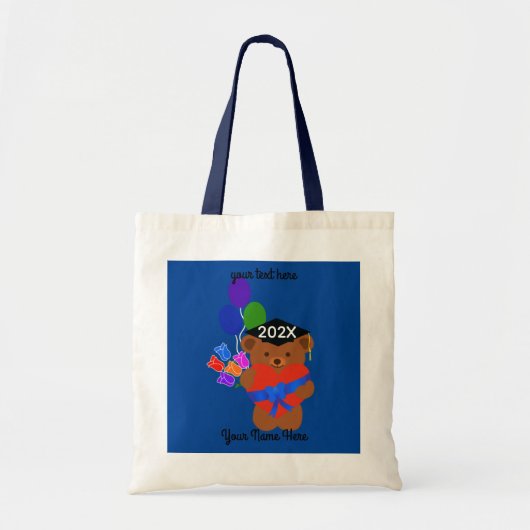 Afstuderen Beer #3 Canvas tas (Voorkant)