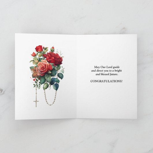 Afstuderen Begin St. Ignatius Religious Kaart (Binnen)