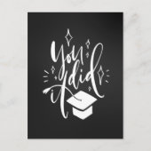 Afstuderen begroet Briefkaart Je hebt het laten do (Voorkant)