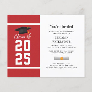 Afstuderen begroting 2023 Modern Red White Minimal