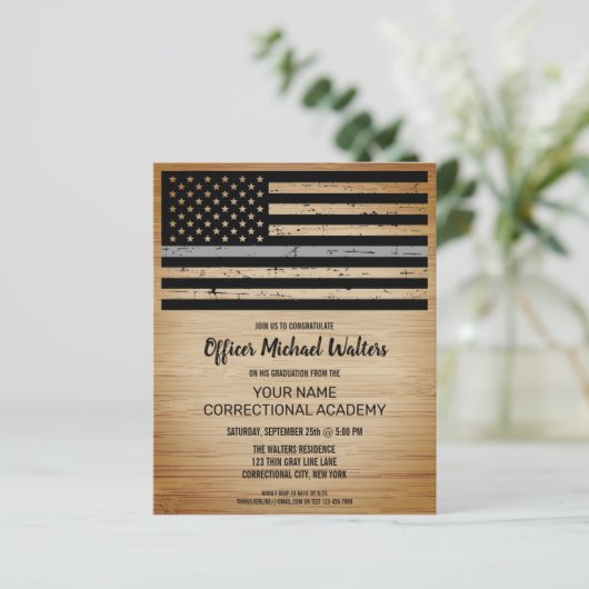 Afstuderen begrotingscorrectieambtenaar Uitnodigin (Staand voorkant)