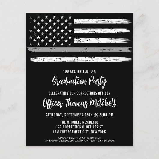 Afstuderen begrotingsrectificator uitnodiging (Voorkant)