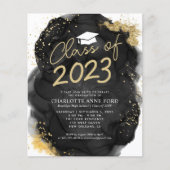 Afstuderen begrotingzwarte goudalcohol (Voorkant)