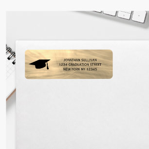 Afstuderen Beige Return Address l Etiket