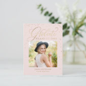 Afstuderen bekendmaking Briefkaart (Staand voorkant)