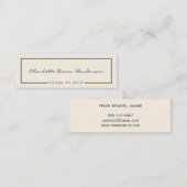 Afstuderen bekendmaking zeegrens contactkaartje (Voorkant / Achterkant)