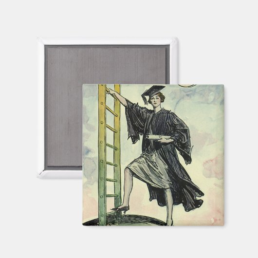 Afstuderen, beklimming bedrijfsleider Magneet (Voorkant / Achterkant)