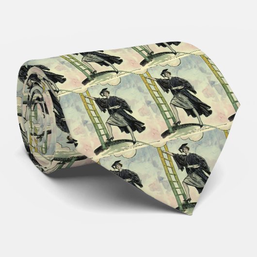  Afstuderen, beklimming bedrijfsleider Stropdas (Opgerold)