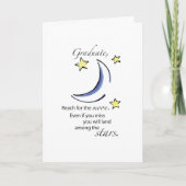 Afstuderen Bereik voor Moon, Gefeliciteerd Kaart (Voorkant)