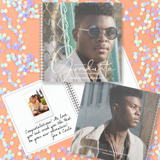 Afstuderen Berichten en direct foto-gastboek Notitieboek