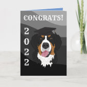 Afstuderen Bernese Mountain Dog Kaart (Voorkant)