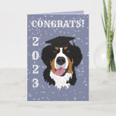 Afstuderen Bernese Mountain Dog Kaart (Voorkant)