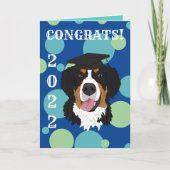 Afstuderen Bernese Mountain Dog Kaart (Voorkant)